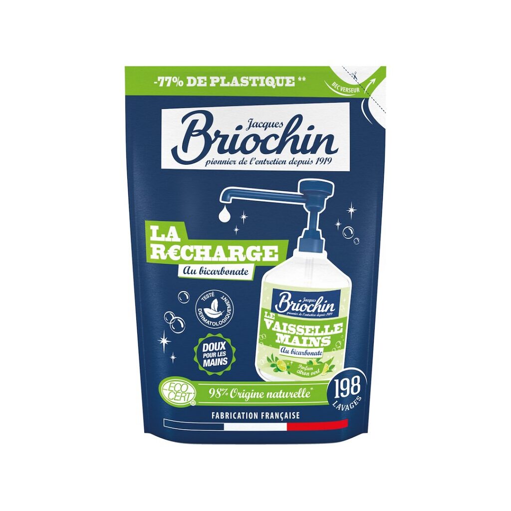 ŻEL DO MYCIA NACZYŃ I RĄK NA BAZIE SODY OCZYSZCZONEJ (UZUPEŁNIENIE) ECO 450 ml - BRIOCHIN