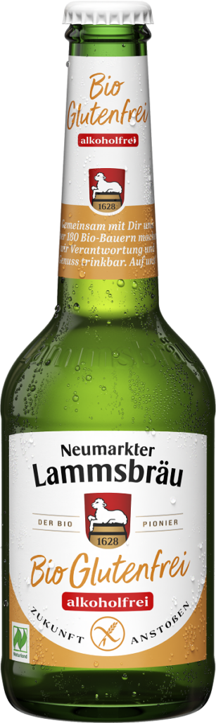 PIWO BEZALKOHOLOWE BEZGLUTENOWE BIO 330 ml - NEUMARKTER LAMMSBRAU