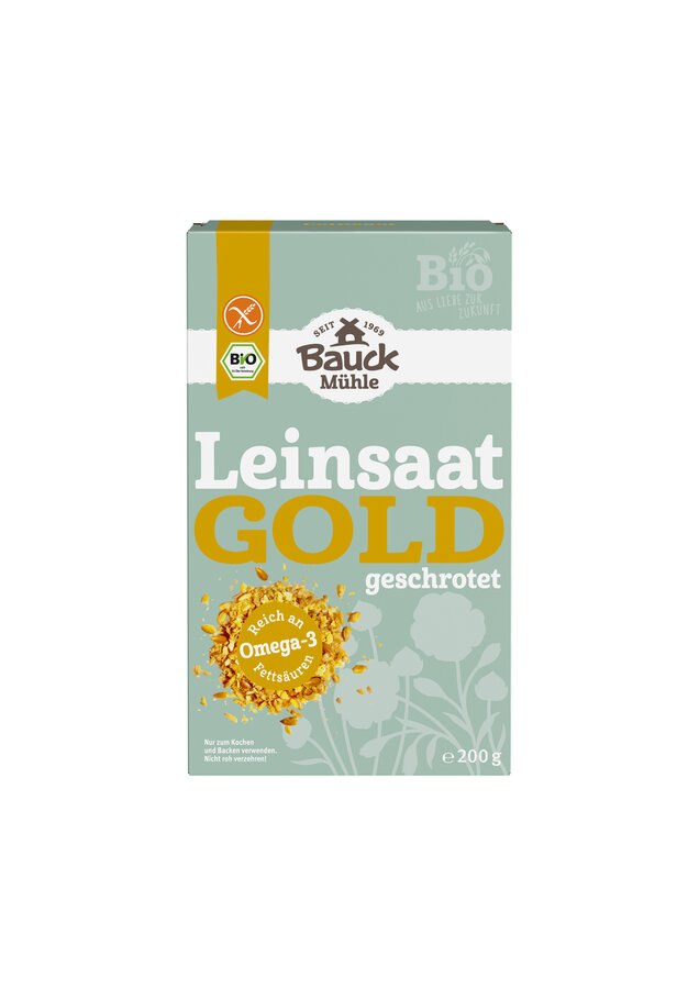 LEN ZŁOTY MIELONY BEZGLUTENOWY BIO 200 g - BAUCK MUHLE