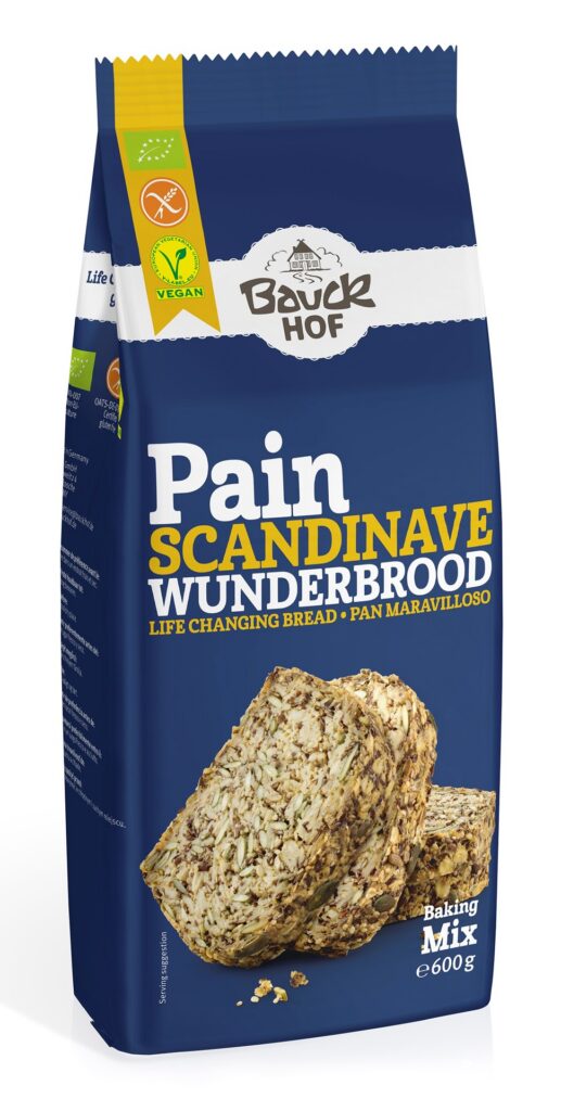 MIESZANKA DO WYPIEKU CHLEBA WIELOZIARNISTEGO BEZGLUTENOWA (SKANDYNAWSKA) BIO 600 g - BAUCK MUHLE (BAUCK HOF)