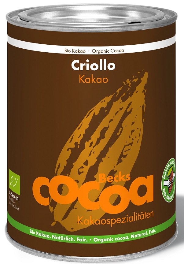 KAKAO CRIOLLO SPROSZKOWANE ODTŁUSZCZONE BEZGLUTENOWE BIO 200 g - BECKS COCOA