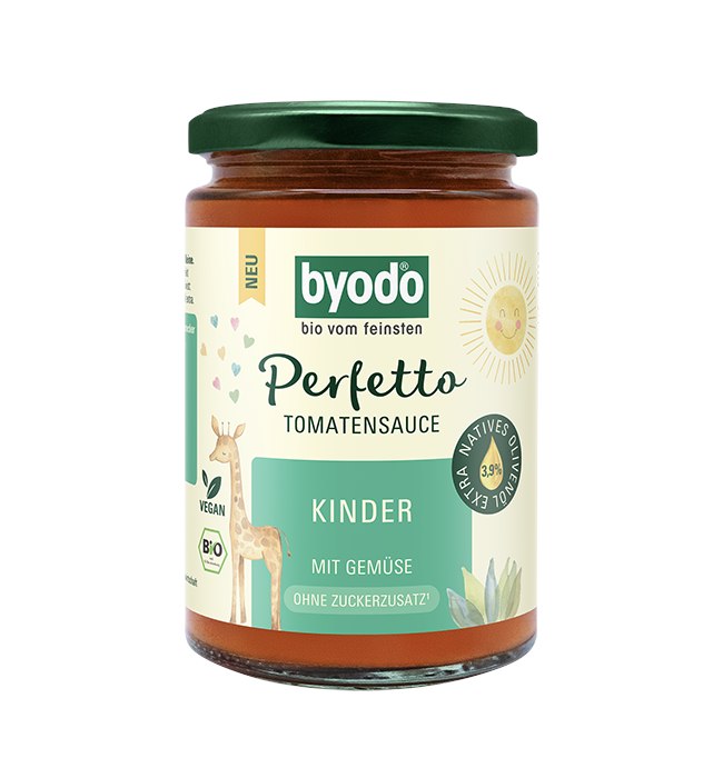 SOS POMIDOROWY Z WARZYWAMI DLA DZIECI BEZ DODATKU CUKRÓW BIO 340 ml - BYODO