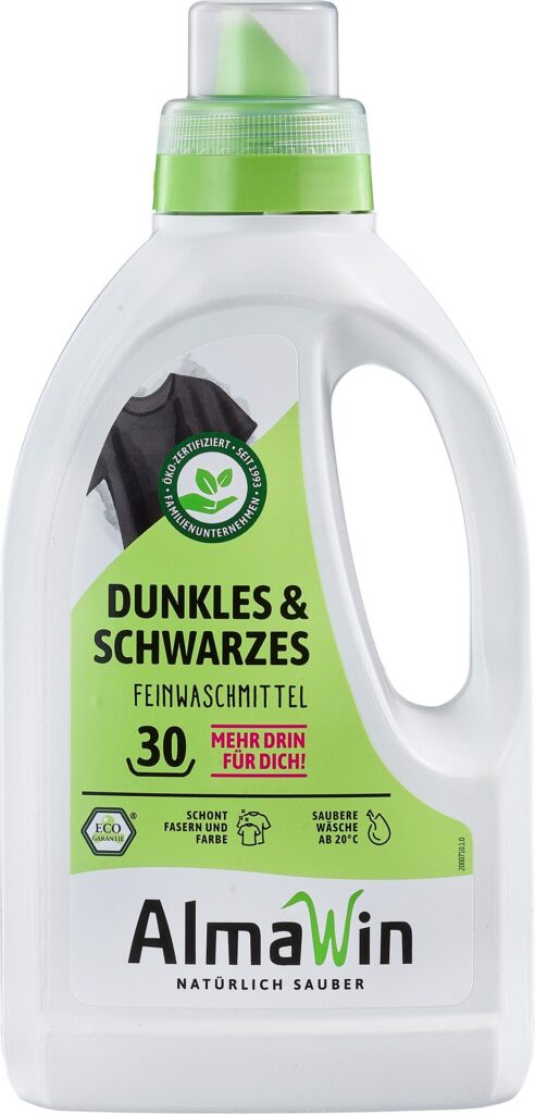PŁYN DO PRANIA CIEMNYCH UBRAŃ (KONCENTRAT) ECO 750 ml (30 PRAŃ) - ALMAWIN