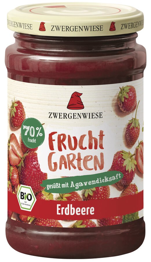 MUS TRUSKAWKOWY (70 % OWOCÓW) BEZGLUTENOWY BIO 225 g - ZWERGENWIESE