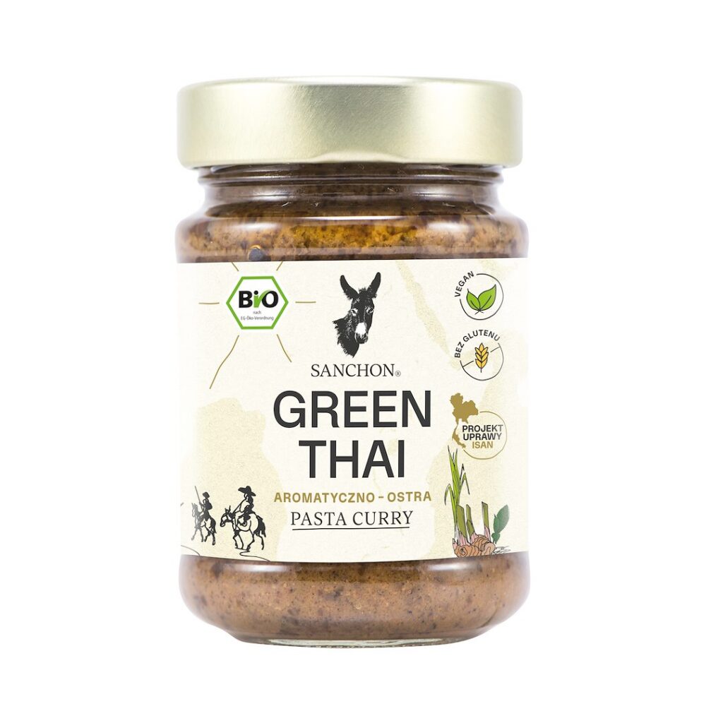 PASTA CURRY GREEN THAI BEZGLUTENOWA BIO 190 g - SANCHON