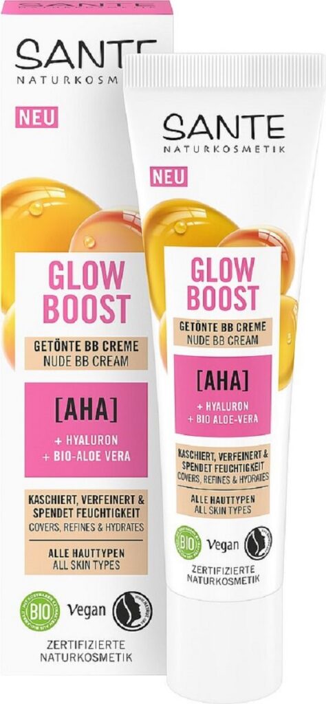 KREM DO TWARZY ROZŚWIETLAJĄCY BB GLOW BOOST ECO 30 ml - SANTE