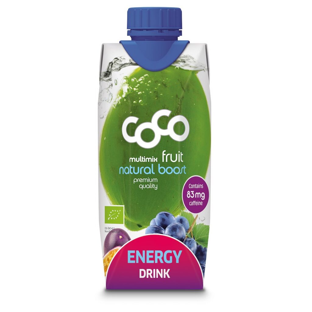NAPÓJ ENERGETYZUJĄCY Z WODĄ KOKOSOWĄ I MARAKUJĄ BIO 330 ml - COCO (DR MARTINS)
