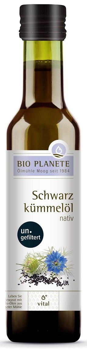 OLEJ Z CZARNUSZKI NIEFILTROWANY TŁOCZONY NA ZIMNO BIO 250 ml - BIO PLANETE