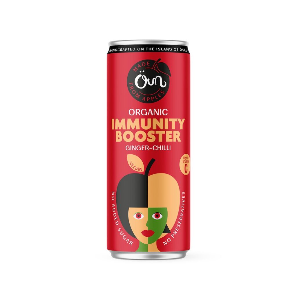 NAPÓJ NA ODPORNOŚĆ IMBIR - CHILI BEZ DODATKU CUKRÓW BIO 250 ml - OUN