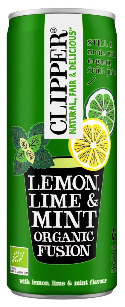 NAPÓJ OWOCOWY O SMAKU CYTRYNA - LIMONKA - MIĘTA BIO 250 ml - CLIPPER