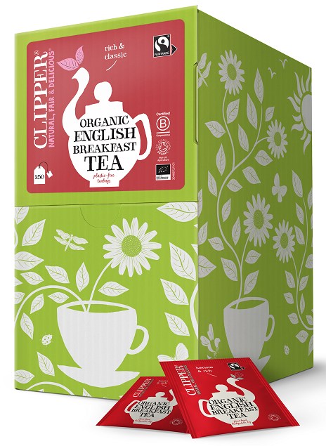 HERBATA CZARNA ENGLISH BREAKFAST FAIR TRADE BIO (250 x 2,2 g) 550 g - CLIPPER