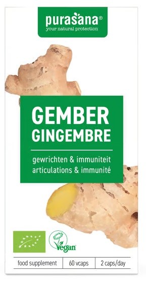 IMBIR BIO (250 mg) 60 KAPSUŁEK - PURASANA