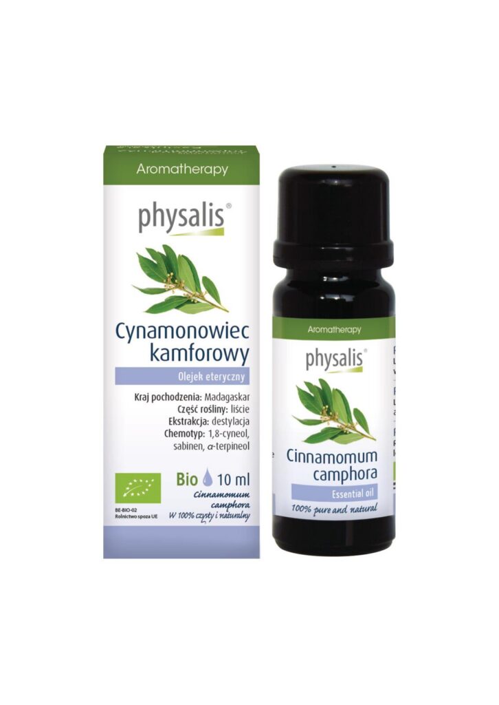 OLEJEK ETERYCZNY CYNAMONOWIEC KAMFOROWY BIO 10 ml - PHYSALIS