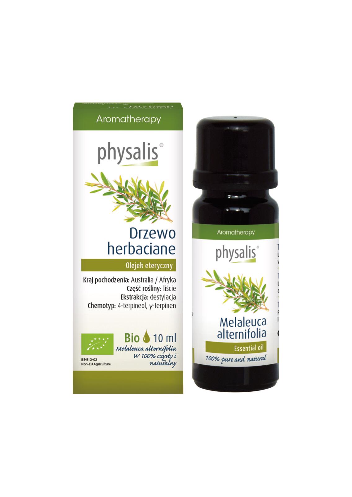 OLEJEK ETERYCZNY DRZEWO HERBACIANE ECO 10 ml - PHYSALIS