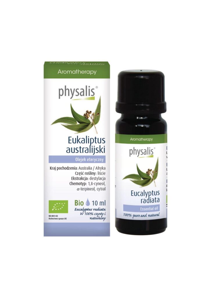 OLEJEK ETERYCZNY EUKALIPTUS AUSTRALIJSKI BIO 10 ml - PHYSALIS
