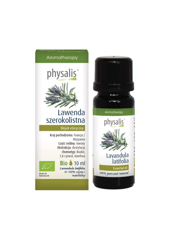 OLEJEK ETERYCZNY LAWENDA SZEROKOLISTNA BIO 10 ml - PHYSALIS