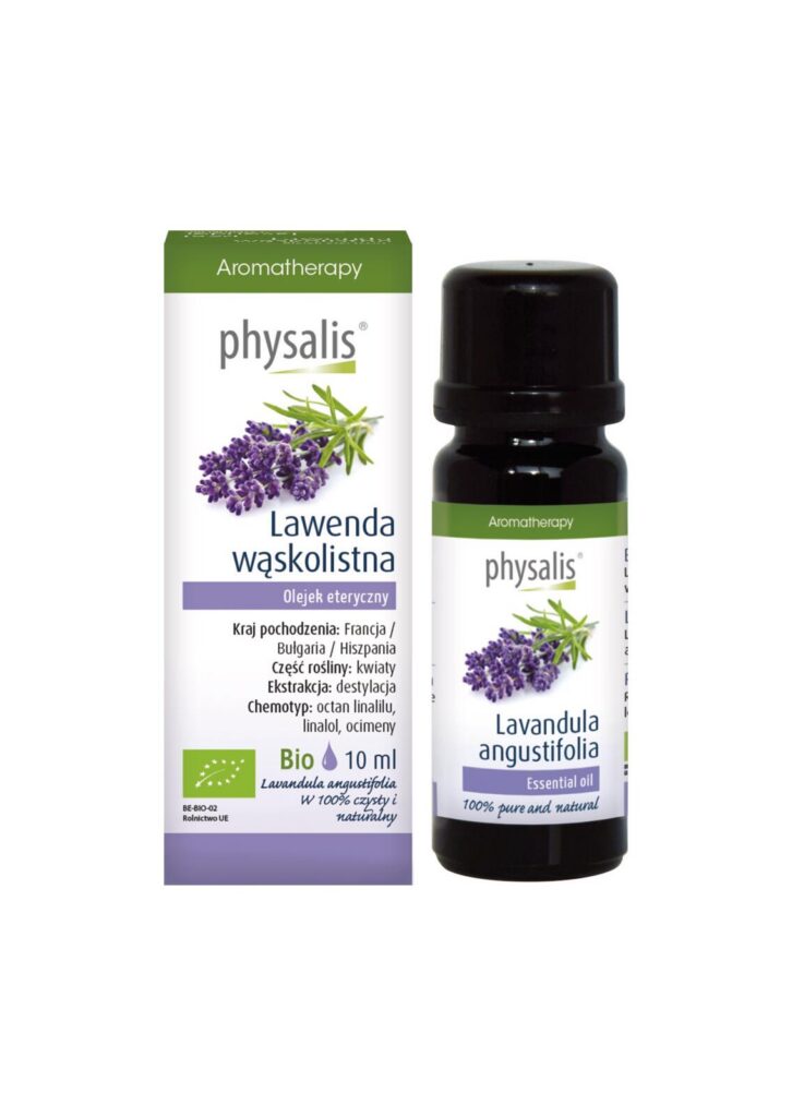 OLEJEK ETERYCZNY LAWENDA WĄSKOLISTNA BIO 10 ml - PHYSALIS