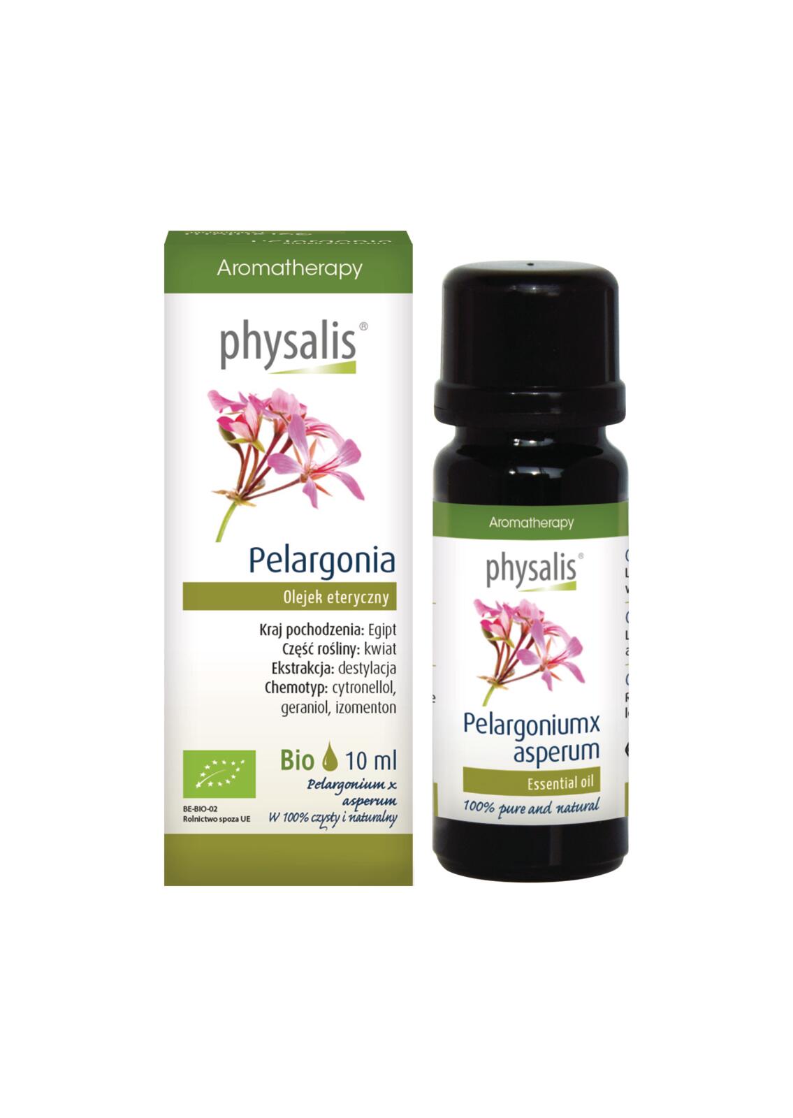 OLEJEK ETERYCZNY PELARGONIA ECO 10 ml - PHYSALIS