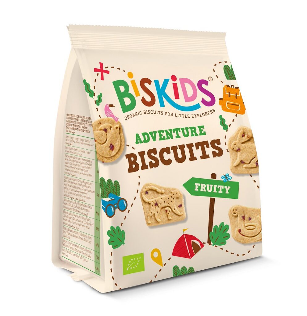 CIASTECZKA WIELOZBOŻOWE JABŁKOWE ZWIERZĘTA BIO 100 g - BISKIDS
