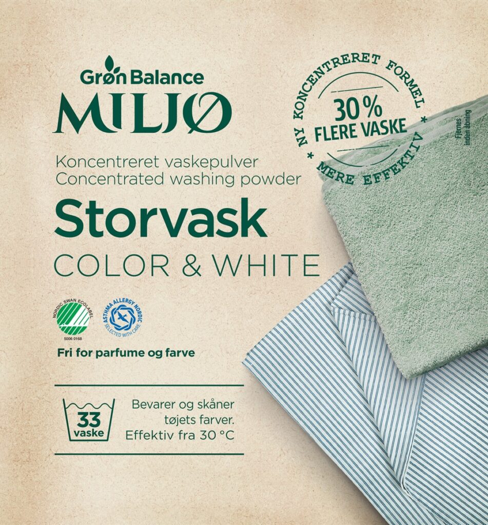 PROSZEK DO PRANIA BIAŁYCH I KOLOROWYCH UBRAŃ (KONCENTRAT) ECO 1,8 kg (33 PRANIA) - GRON BALANCE