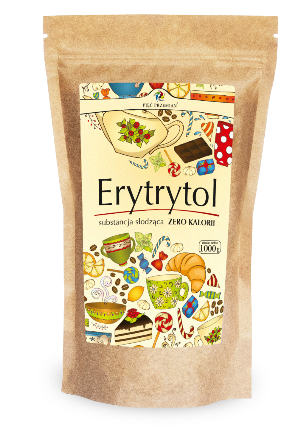 ERYTRYTOL 1 kg - PIĘĆ PRZEMIAN