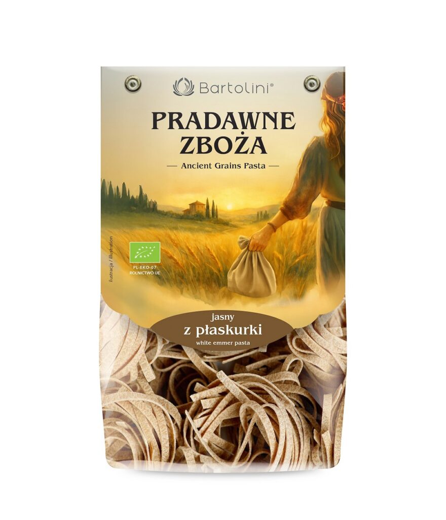 MAKARON (Z PŁASKURKI) GNIAZDA TAGLIATELLE BIO 250 g - BARTOLINI (PRADAWNE ZBOŻA)