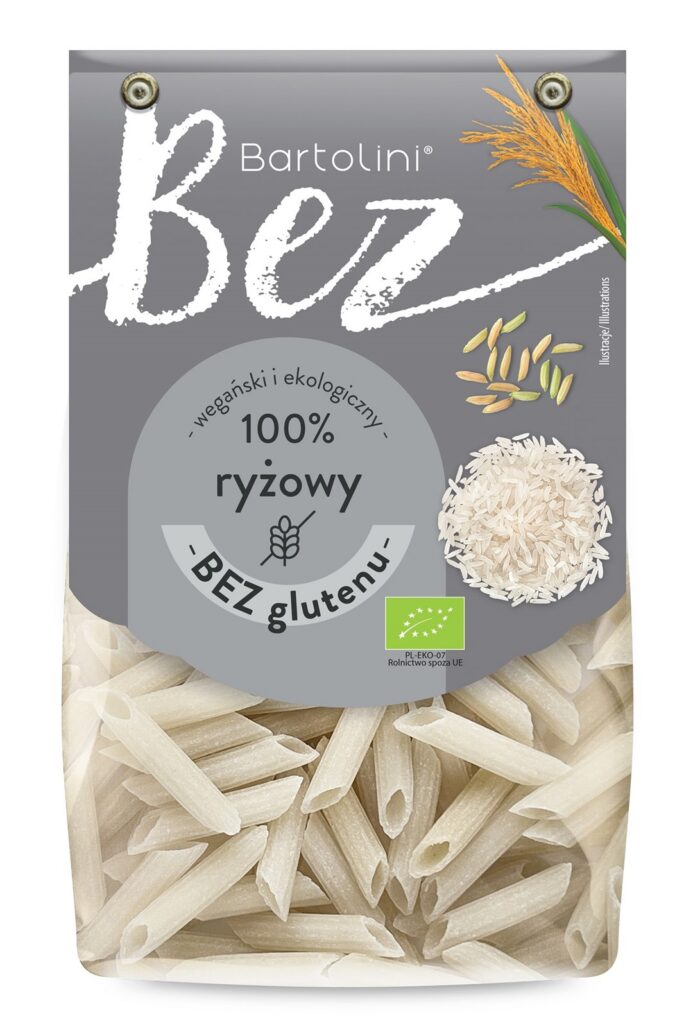 MAKARON (RYŻOWY) PENNE BEZGLUTENOWY BIO 250 g - BARTOLINI