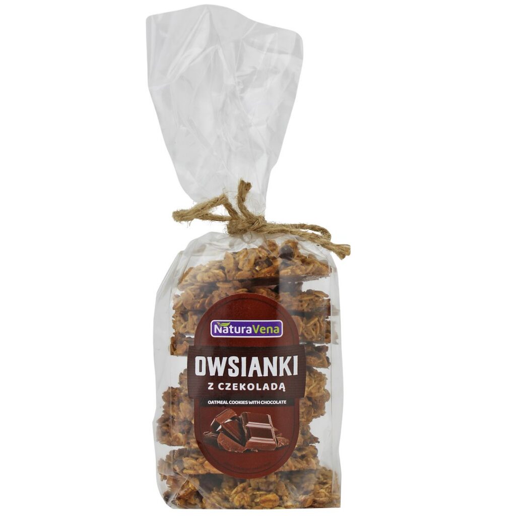 CIASTKA OWSIANKI Z CZEKOLADĄ 175 g - NATURAVENA