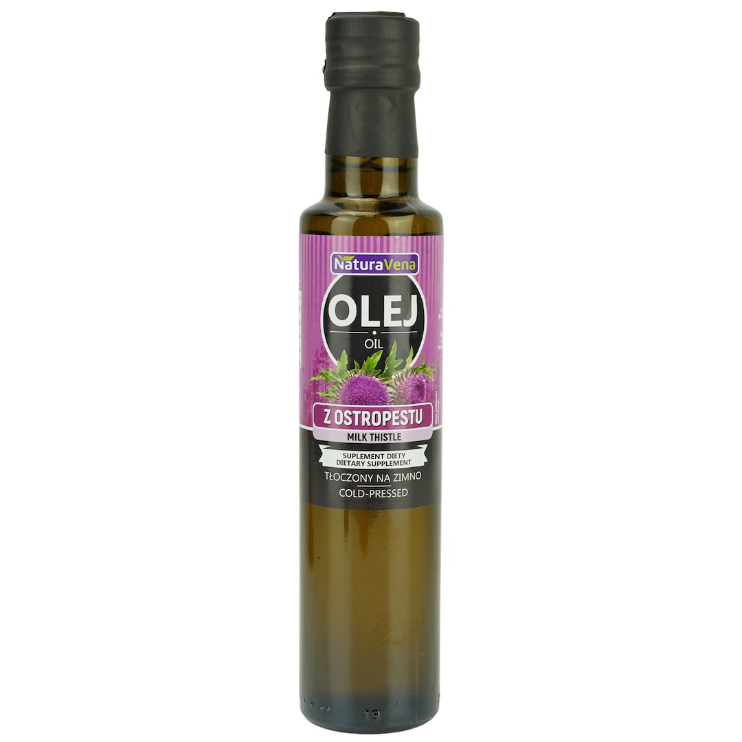 OLEJ Z OSTROPESTU PLAMISTEGO TŁOCZONY NA ZIMNO 250 ml - NATURAVENA