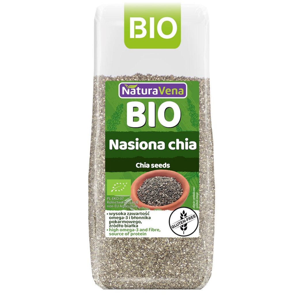 CHIA NASIONA BEZGLUTENOWE BIO 200 g - NATURAVENA