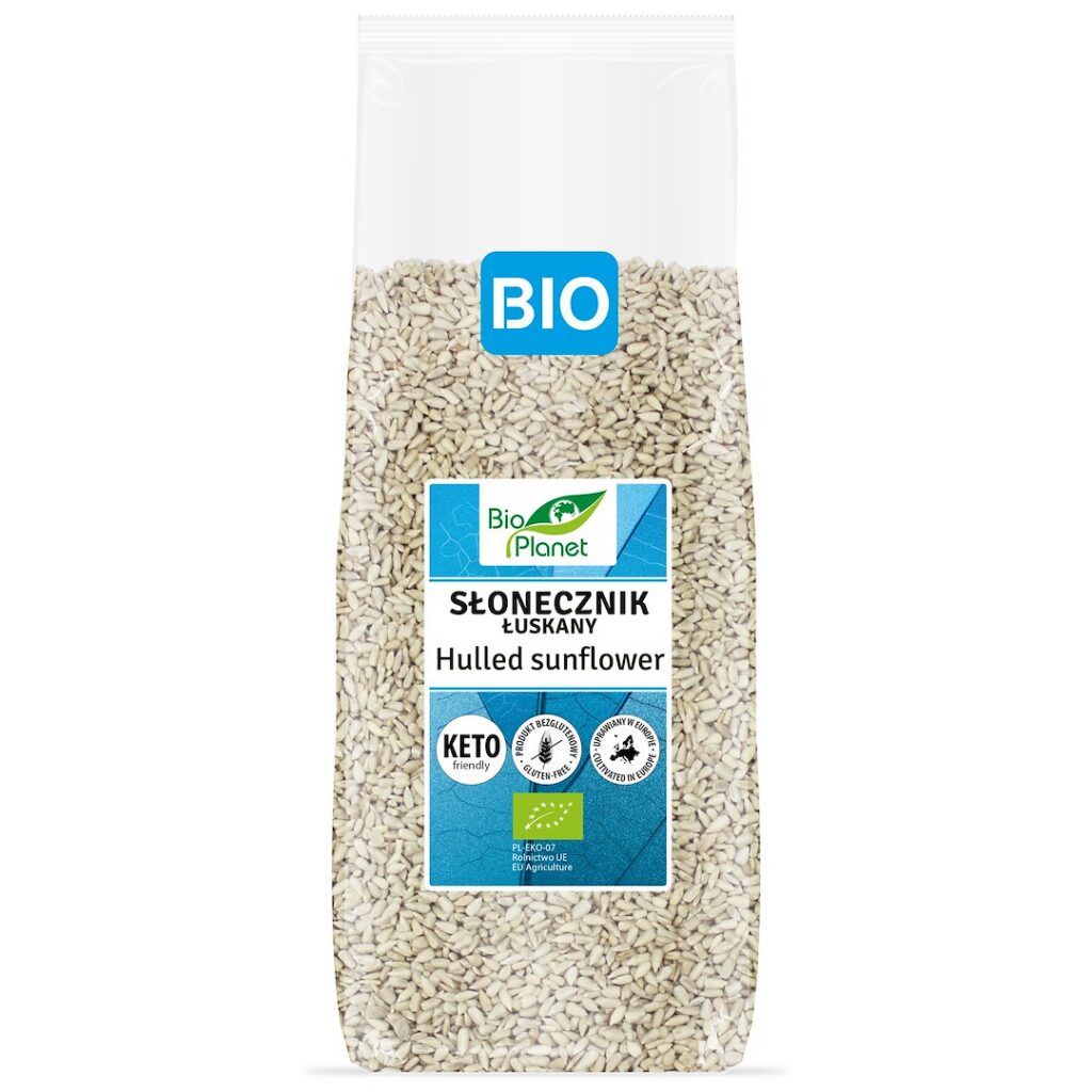 SŁONECZNIK ŁUSKANY BEZGLUTENOWY BIO 800 g - BIO PLANET