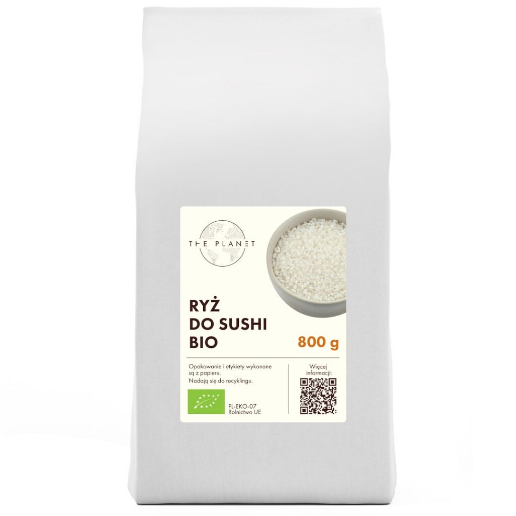 RYŻ DO SUSHI BIO 800 g - THE PLANET