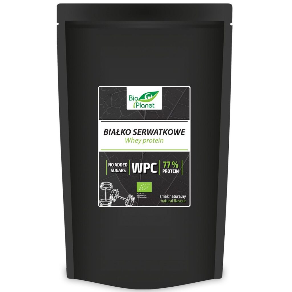 BIAŁKO SERWATKOWE NATURALNE (KONCENTRAT WPC 77) BIO 500 g - BIO PLANET