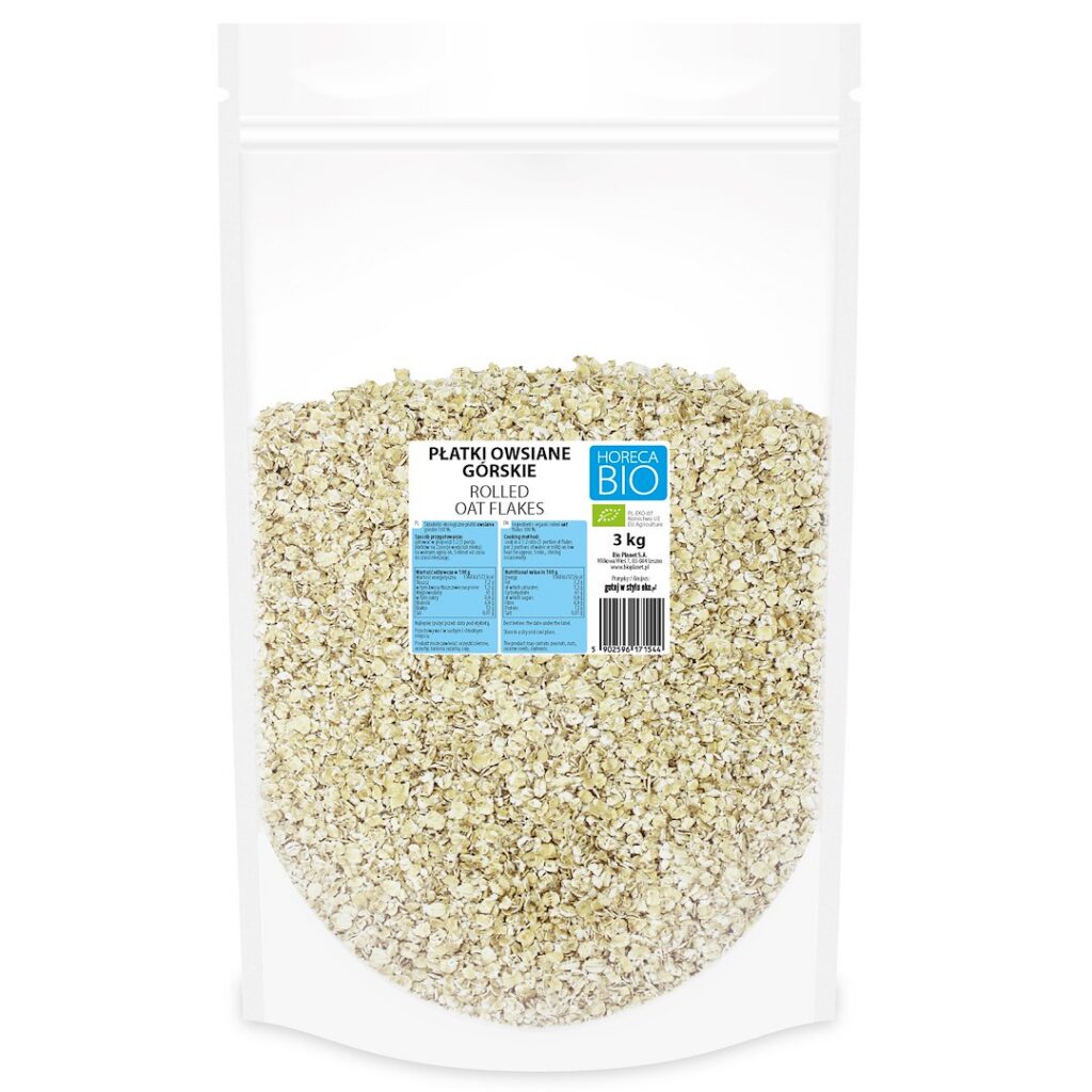 PŁATKI OWSIANE GÓRSKIE BIO 3 kg - HORECA (BIO PLANET)