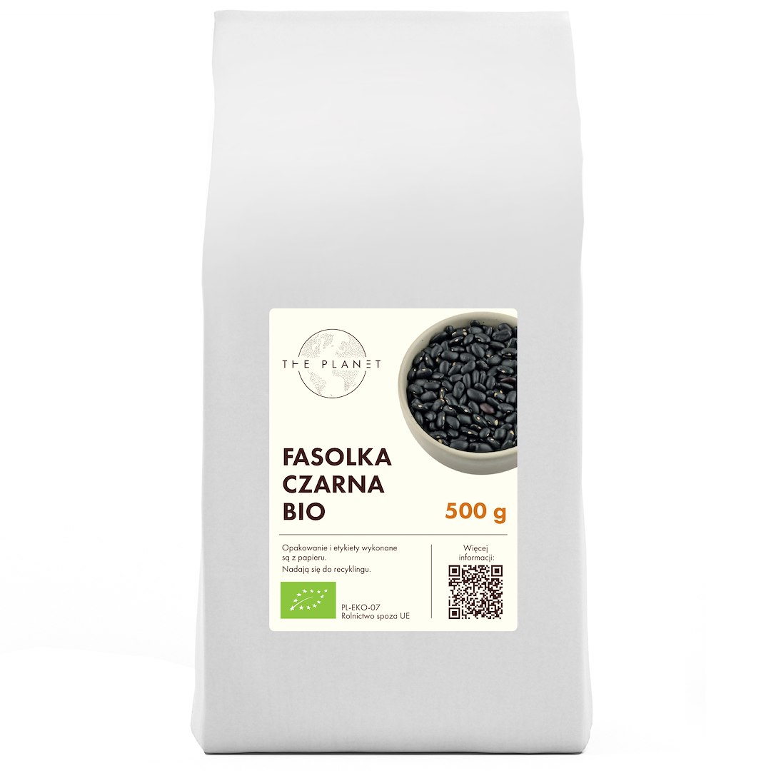 FASOLKA CZARNA BIO 500 g - THE PLANET