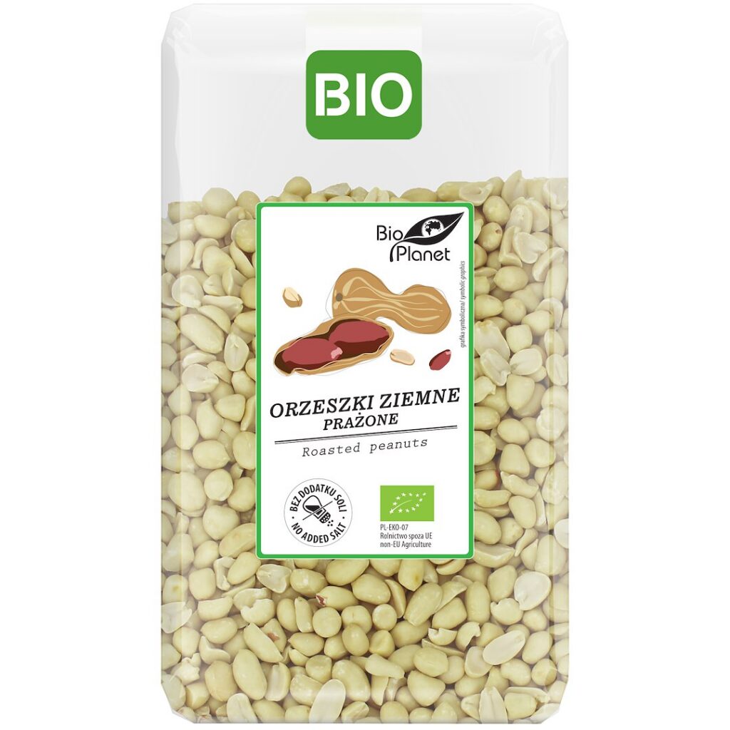 ORZESZKI ZIEMNE PRAŻONE BEZ SOLI BIO 1 kg - BIO PLANET