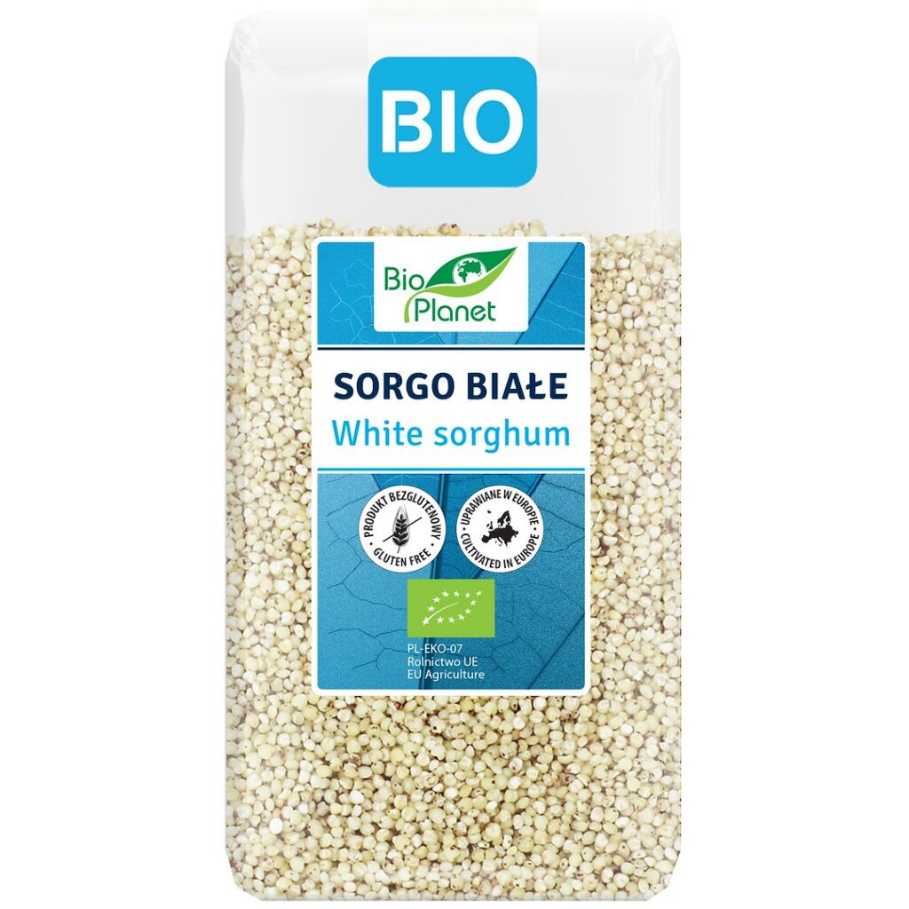 SORGO BIAŁE OBŁUSZCZONE BEZGLUTENOWE BIO 500 g - BIO PLANET