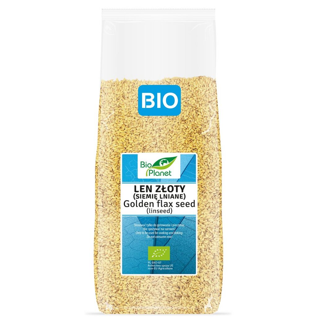 LEN ZŁOTY (SIEMIĘ LNIANE) BIO 1 kg - BIO PLANET