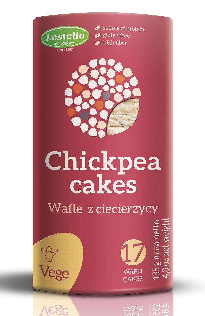 WAFLE Z CIECIERZYCY BEZGLUTENOWE 135 g - LESTELLO