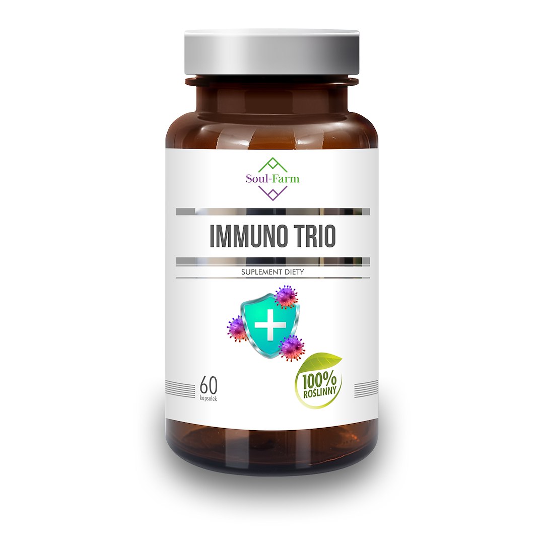 KAPSUŁKI NA ODPORNOŚĆ (IMMUNO TRIO) 60 szt. - SOUL FARM