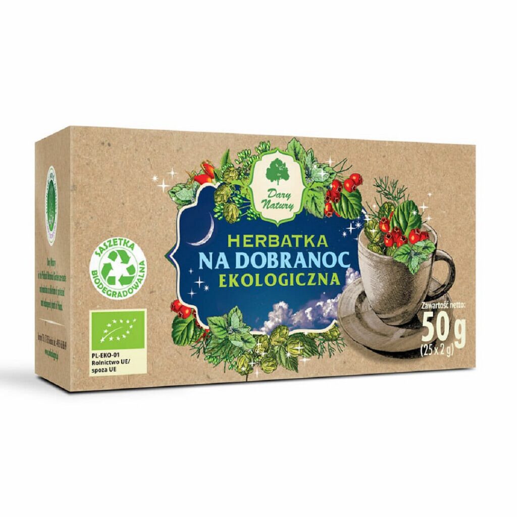 HERBATKA NA DOBRANOC BIO (25 x 2 g) 50 g - DARY NATURY