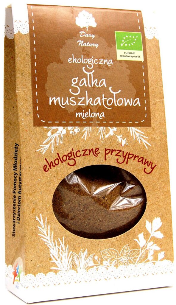 GAŁKA MUSZKATOŁOWA MIELONA BIO 30 g - DARY NATURY