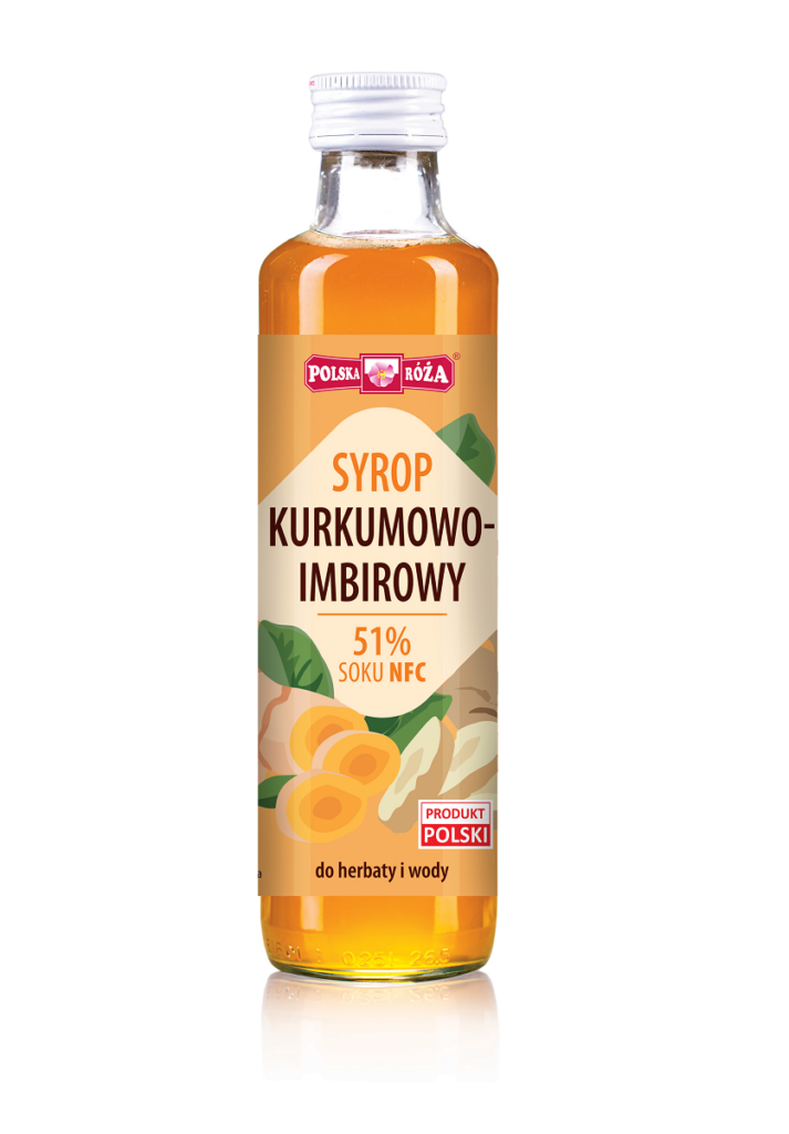 SYROP KURKUMOWO - IMBIROWY 250 ml - POLSKA RÓŻA