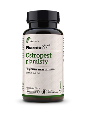 OSTROPEST PLAMISTY EKSTRAKT (330 mg) BEZGLUTENOWY 90 KAPSUŁEK - PHARMOVIT (CLASSIC)