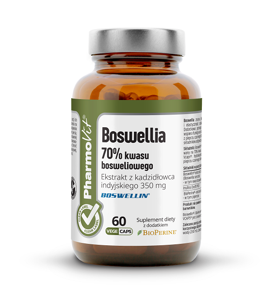 BOSWELLIA (350 mg) BEZGLUTENOWA 60 KAPSUŁEK - PHARMOVIT (CLEAN LABEL)