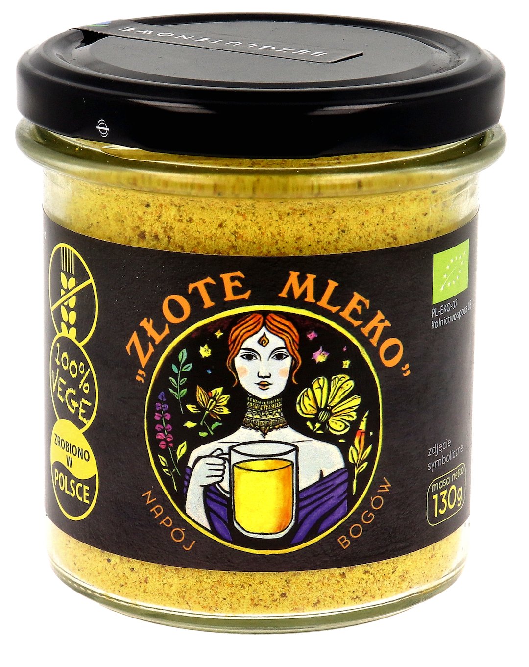 MIESZANKA PRZYPRAW "ZŁOTE MLEKO" BEZGLUTENOWA BIO 130 g - PIĘĆ PRZEMIAN