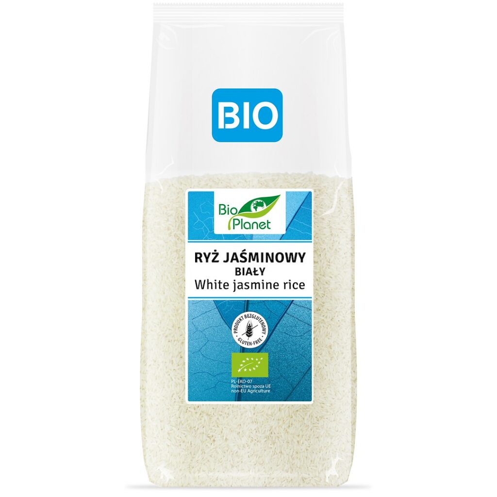 RYŻ JAŚMINOWY BIAŁY BEZGLUTENOWY BIO 1 kg - BIO PLANET