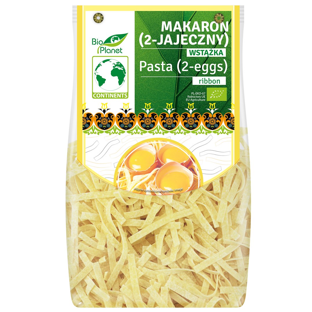 MAKARON (2-JAJECZNY SEMOLINOWY) WSTĄŻKI BIO 250 g - BIO PLANET