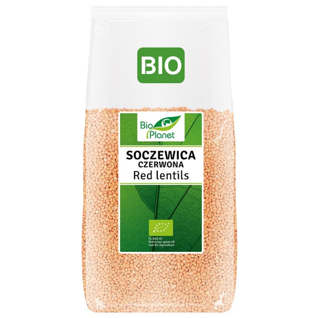 SOCZEWICA CZERWONA BIO 500 g - BIO PLANET