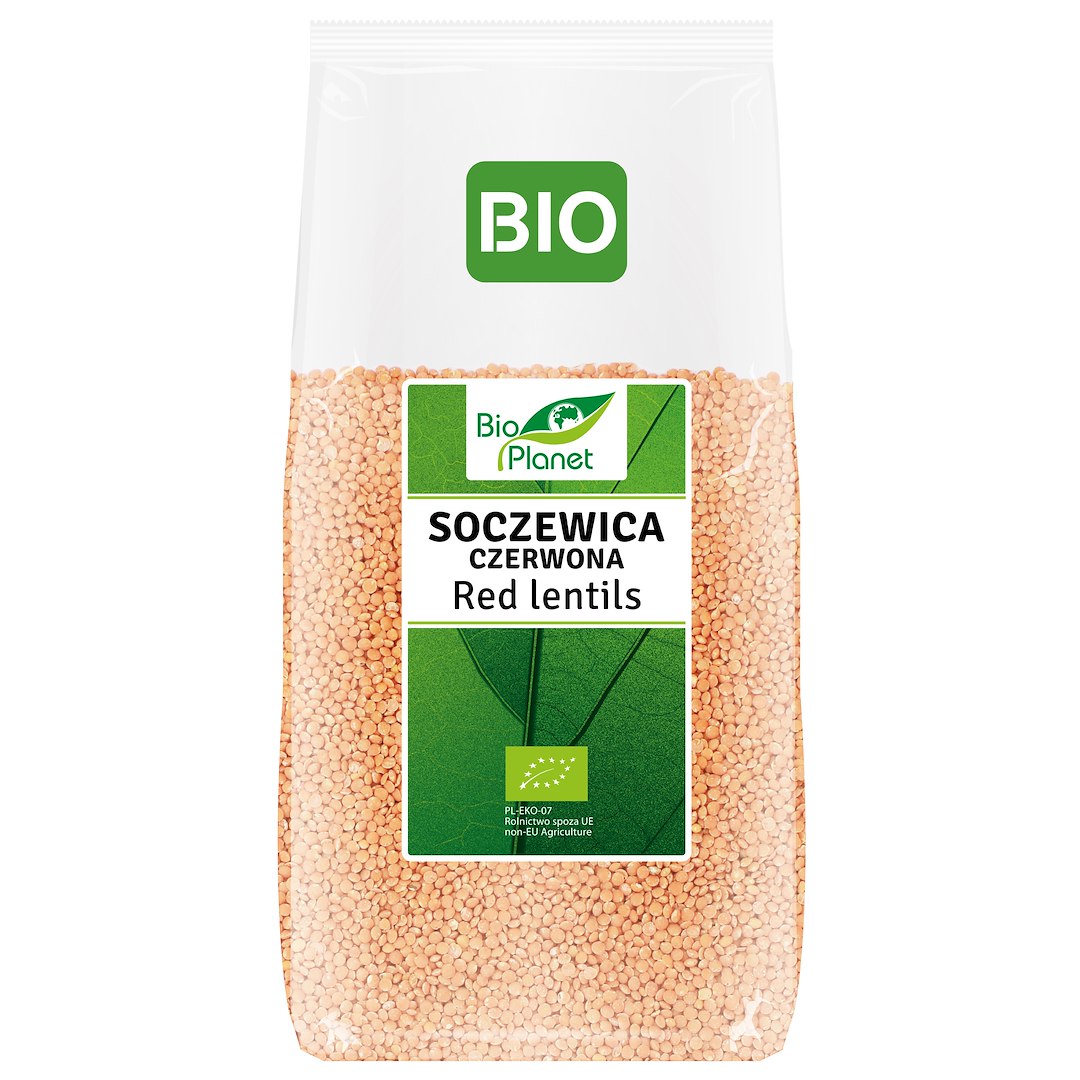 SOCZEWICA CZERWONA BIO 500 g - BIO PLANET